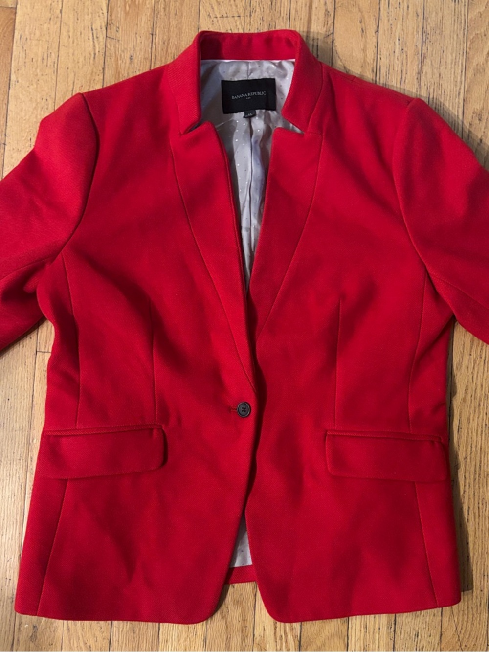 Banana Republic Vibrant Red Tailored Blazer - 14/Large